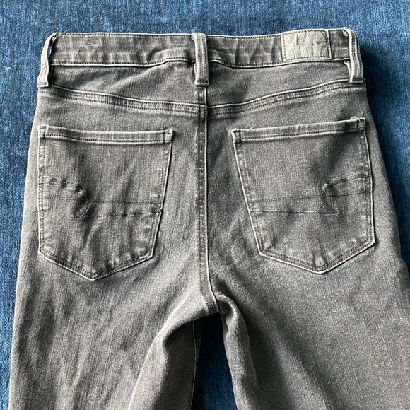 American Eagle Hi Rise Jegging in Black Dark Wash Skinny Jean Women’s Size 4 - Picture 4 of 12